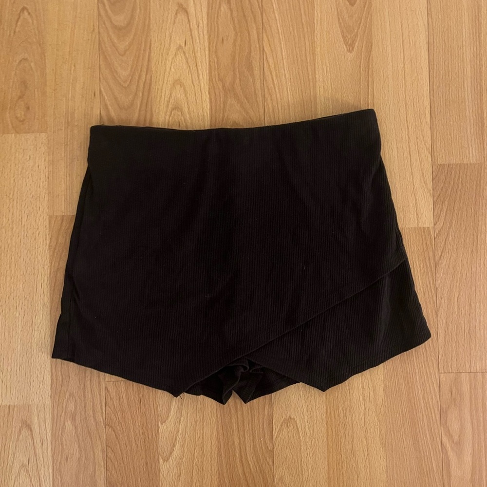 Blue Blush Asymmetrical Corduroy Envelope Skort Size Small